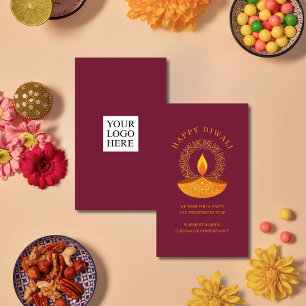 Carte De Correspondance Heureux client Diwali