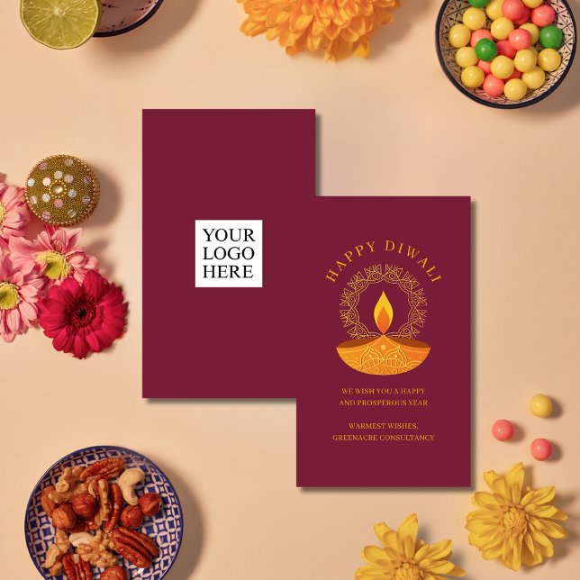 Carte De Correspondance Heureux client Diwali (Créateur téléchargé)