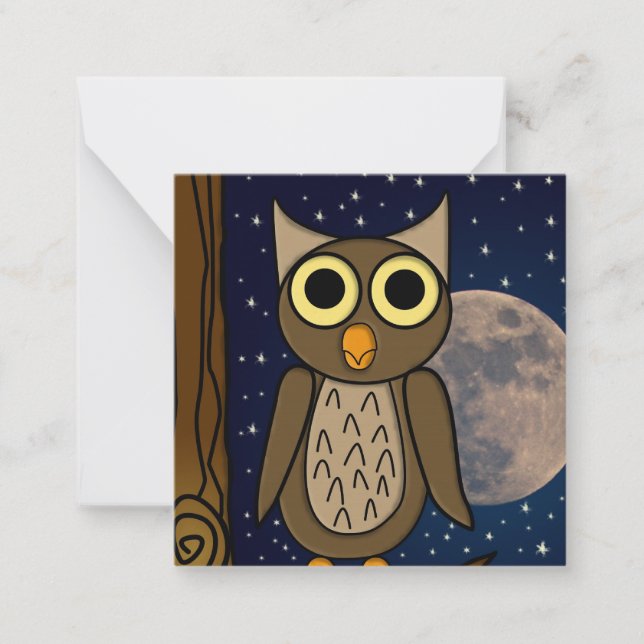 Carte De Correspondance hibou   (Devant)