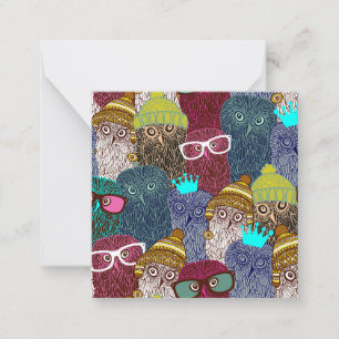 Carte De Correspondance Hibou couronné