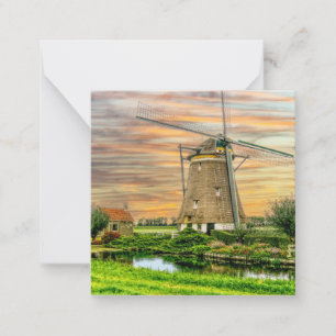 Carte De Correspondance Holland Windmill