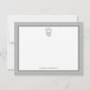 Carte De Correspondance Homme barbu Boho Chic