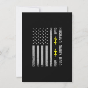 Carte De Correspondance Hommes Électricien Patriotique Papa Drapeau Améric