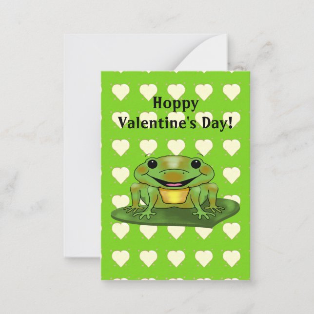 Carte De Correspondance Hoppy Valentine's Day Enfants Valentine's Day (Devant)