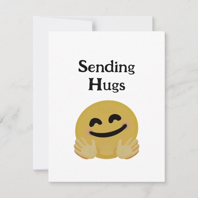 Carte De Correspondance "Hug Emoji" (Devant)