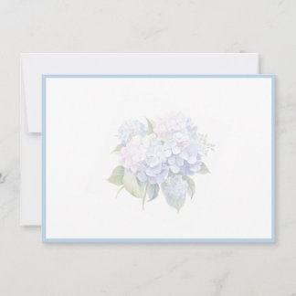 Carte De Correspondance Hydrangea Flat Note Card