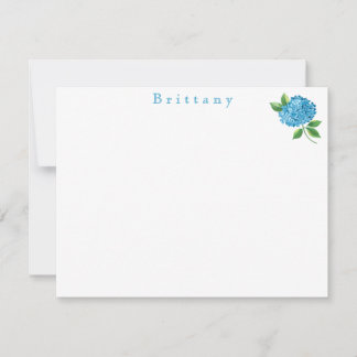 Carte De Correspondance Hydrangea Florale Aquarelle 