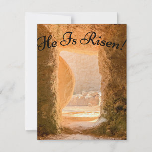 Carte De Correspondance Il est ressuscité Pâques Jour de la Résurrection C