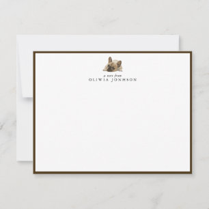 Carte de correspondance illustrée Bouledogue Franç