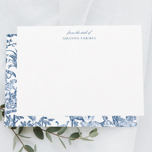 Carte De Correspondance Imaginaire Mythique Créatures Vintage Toile-Blue