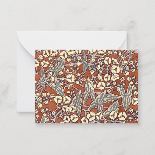 Carte De Correspondance imprimé arrière - plan crème (Devant)