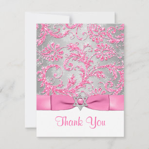 Carte De Correspondance IMPRIMÉ BOW - Winter Wonderland Merci Note
