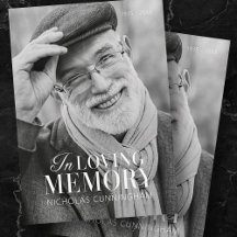 In Love Memory Modern Elegant Photo Memorial