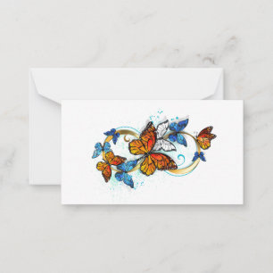 Carte De Correspondance Infinité de papillons monarques