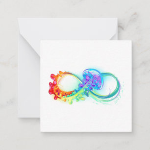 Carte De Correspondance Infinity avec Rainbow Jellyfish