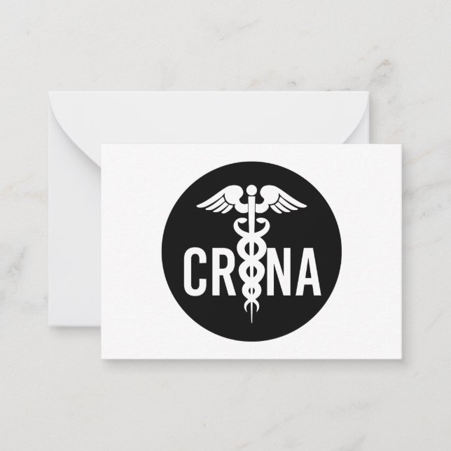 Carte De Correspondance Infirmière anesthésiste certifiée CRNA (Devant)