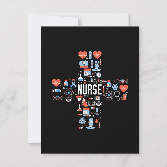 Carte De Correspondance Infirmière-cadeau (Devant)