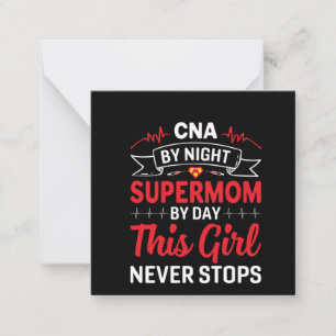 Carte De Correspondance Infirmière Cadeau CNA Par Supermom De Nuit