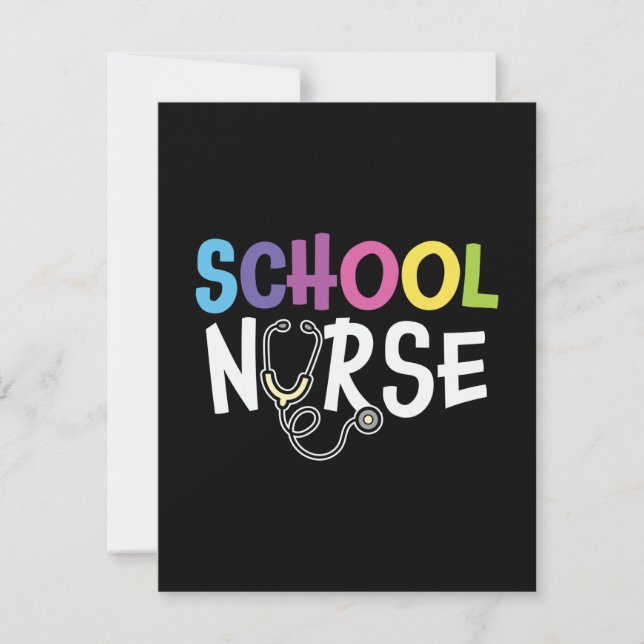 Carte De Correspondance Infirmière école-cadeau (Devant)