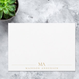 Carte De Correspondance Initiales minimalistes Monogrammes Modernes Profes