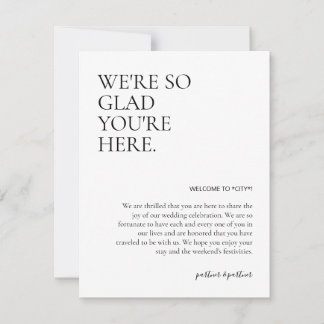 Carte De Correspondance Insertion du sac d'accueil