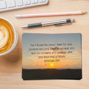 Carte De Correspondance Inspirational Bible Verse Jérémie 29:11 Eglise