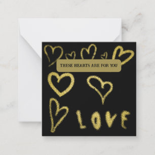 Carte De Correspondance *~ Inspirer AP62 Kindness or HEARTS Note Card
