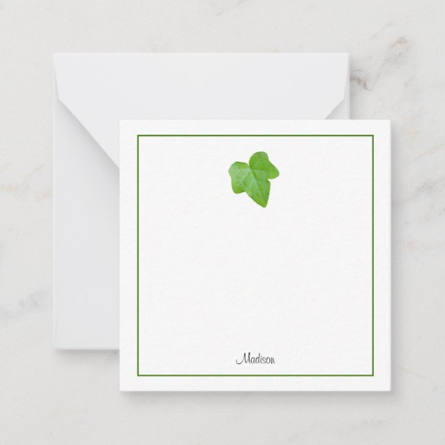 Carte De Correspondance Ivy Leaf (Devant)