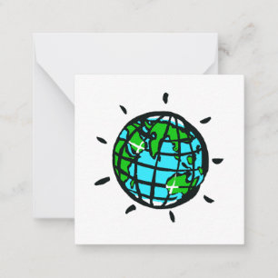 Carte De Correspondance J'aime la planète Terre - Conservation - Ecologie