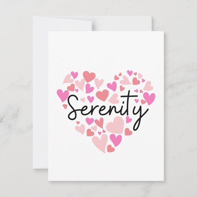 Carte De Correspondance J'aime la sérénité (Devant)