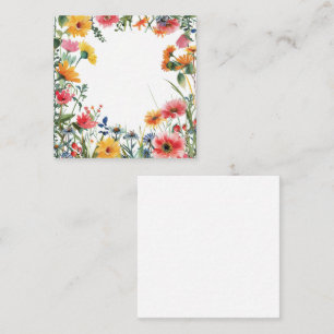 Carte De Correspondance Jardin de fleurs d'eau vive