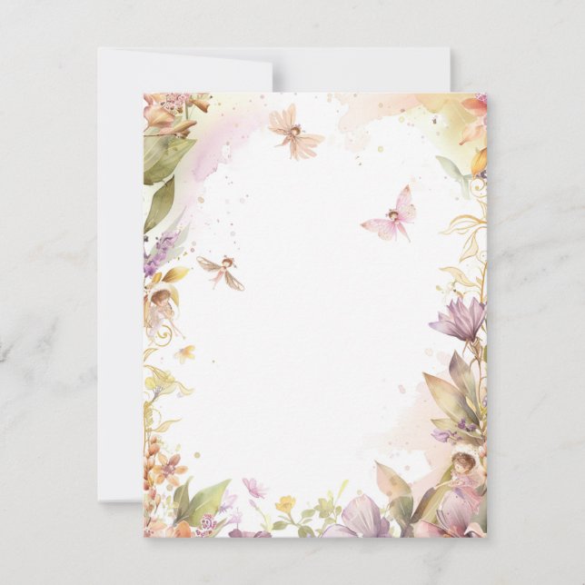 Carte De Correspondance Jardin Féerique (Devant)