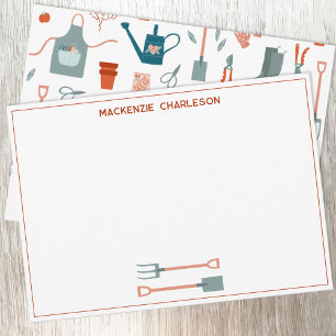 Carte De Correspondance Jardinage de nom personnalisé