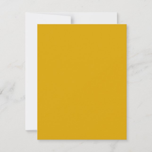 Carte De Correspondance Jaune Moutarde (Devant)