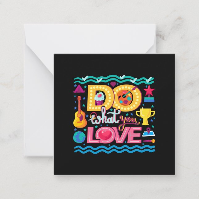 Carte De Correspondance Je fais ce que j'aime (Devant)
