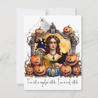 Carte De Correspondance Je ne suis pas une sorcière ordinaire, je suis une