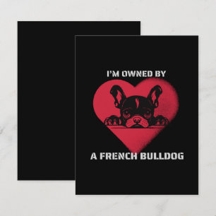 Carte De Correspondance Je suis possédé par un bouledogue français