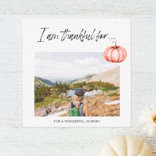 Carte De Correspondance Je suis reconnaissante Remerciements Notes Thanksg