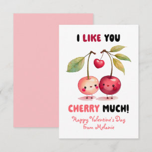 Carte De Correspondance Je t'aime beaucoup Classe Saint-Valentin