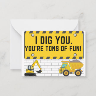 Carte De Correspondance Je T'aime Vous Construction Saint-Valentin Pour Le