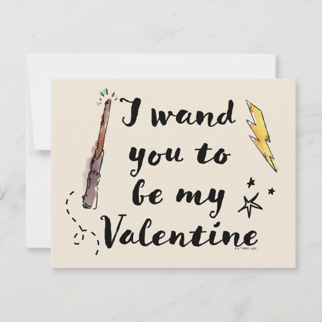 Carte De Correspondance Je Veux que Tu Sois Ma Valentine (Devant)