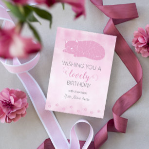 Carte De Correspondance Je vous souhaite un merveilleux anniversaire Chat