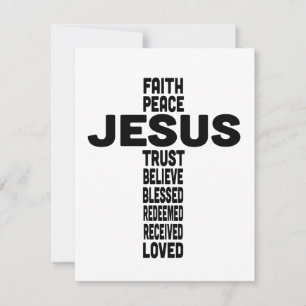 Carte De Correspondance Jésus est la croix centrale
