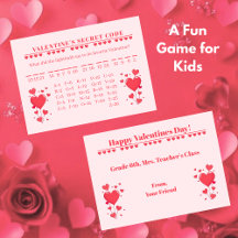 Jeu de code secret pour la Saint-Valentin en class