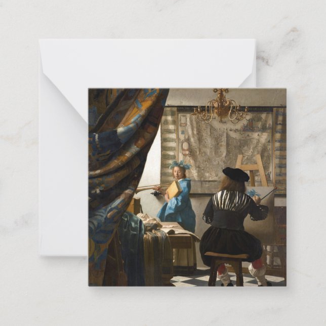 Carte De Correspondance Johannes Vermeer - L'Allégorie de la Peinture (Devant)