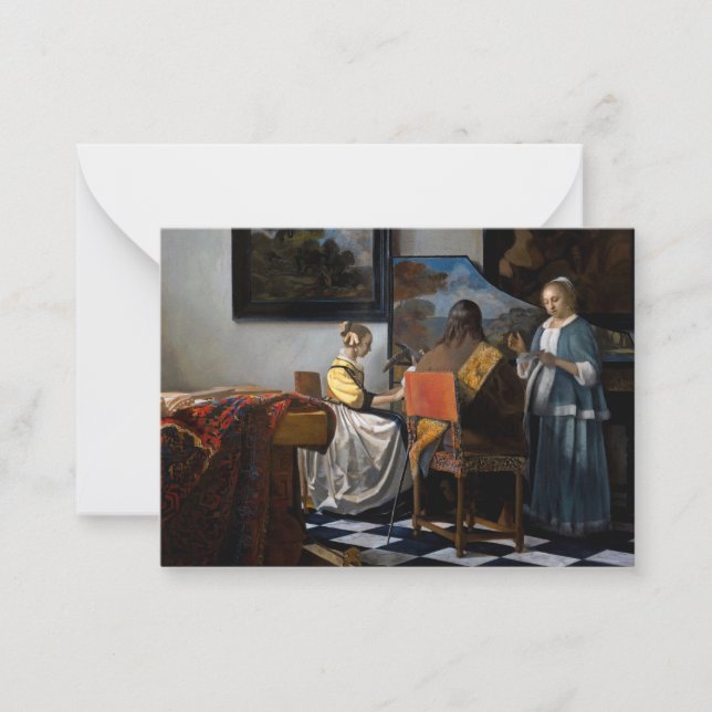 Carte De Correspondance Johannes Vermeer - Le Concert (Devant)