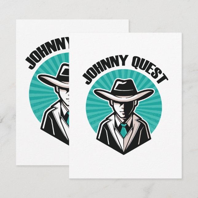 Carte De Correspondance Johnny Quest (Devant / Derrière)