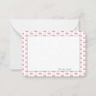 Carte De Correspondance Joli Cerisier Personnalisé