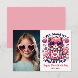 Carte De Correspondance Joli Chat Tu Fais Bondir Mon Cœur Photo de Classe