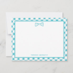 Carte De Correspondance Joli nœud papillon bleu
